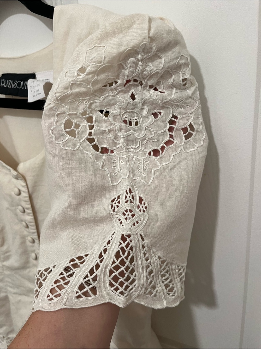 Vintage Plaza South 1980s Romantic Victorian Revival Dress Size 10 - Picture 7 of 12